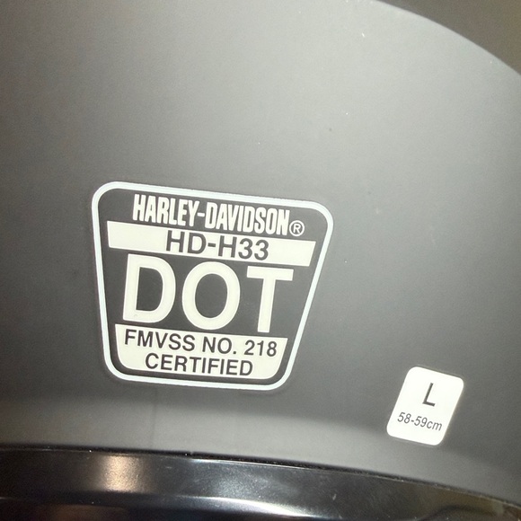 Harley-Davidson Matte Black Full-Face Helmet - Picture 5 of 8